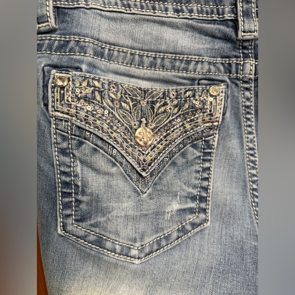 🌻 Miss Me Women's Boot Jeans - Size 32 x 34 - Picture 2 of 13